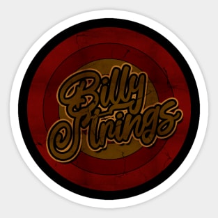 Circle Retro Billy Strings Sticker